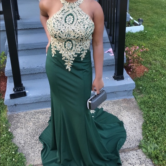 Green Annylee prom dress - Picture 2 of 2